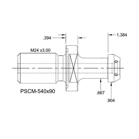 Tj Davies Co Coolant Through Retention Knob PSCM-540X90